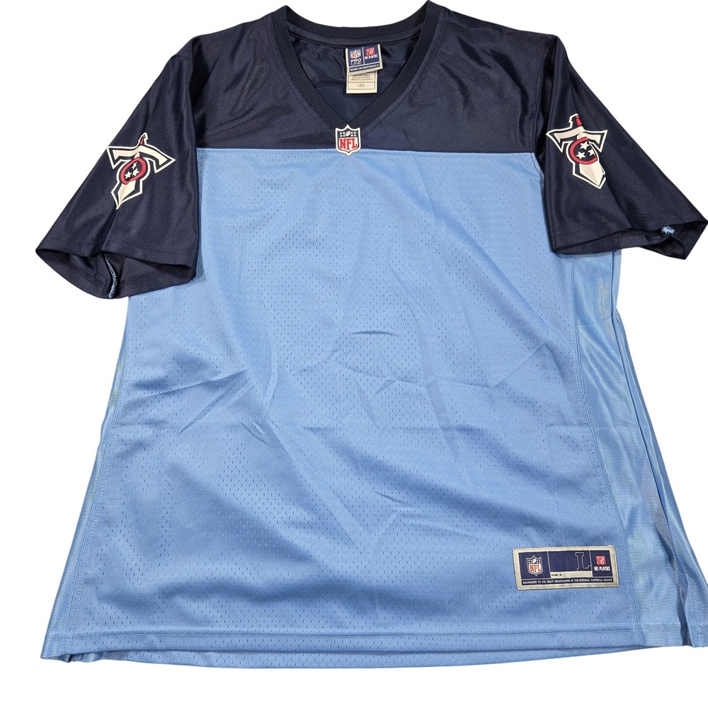 Tennessee Titans Jersey Mens Large Blue NFL Football NFL Pro Line Blank